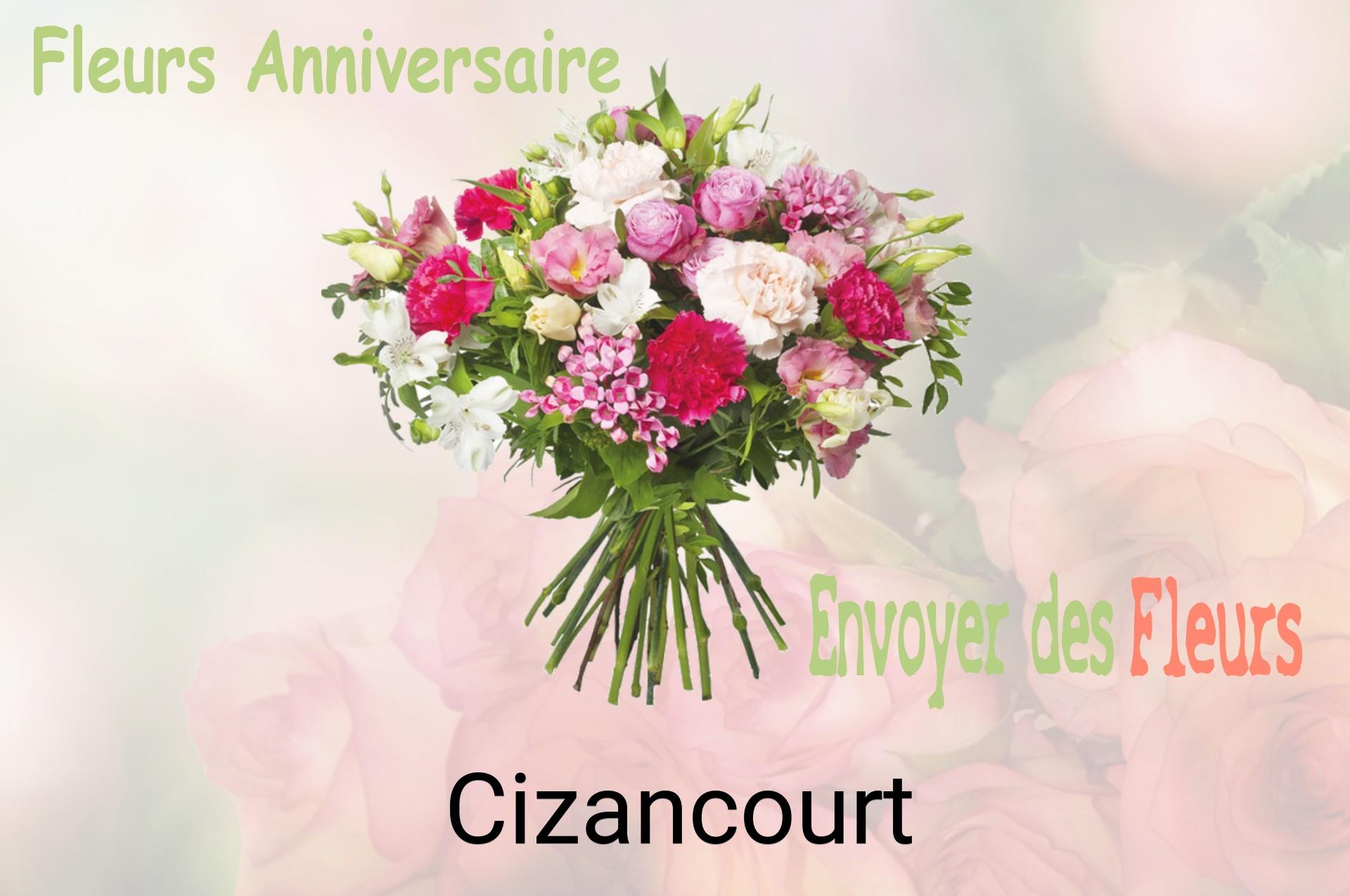Bouquet de fleurs d’anniversaire livré à Cizancourt