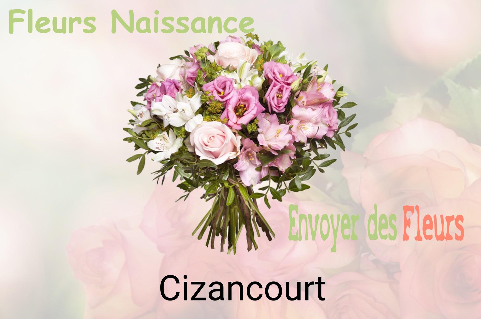Bouquet de fleurs de naissance livré à Cizancourt